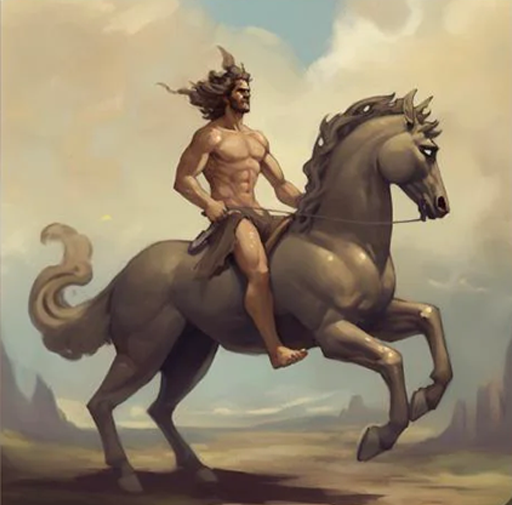 Midjourney Centaur Render